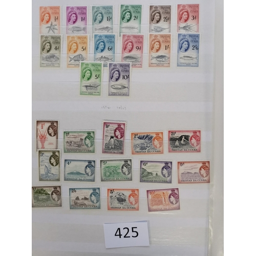 425 - TRISTAN DA CUNHA.  1952 to 2000 collection in stockbook  apparently comprehensive  the early defins ... 