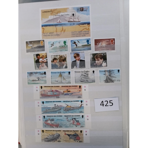 425 - TRISTAN DA CUNHA.  1952 to 2000 collection in stockbook  apparently comprehensive  the early defins ... 