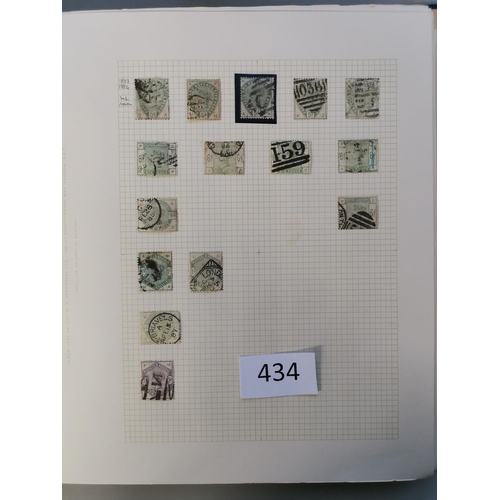 434 - ***VIDEO AVAILABLE*** GB MISC.  1840-1951 M or used collection on leaves  usual varied condition  QV... 