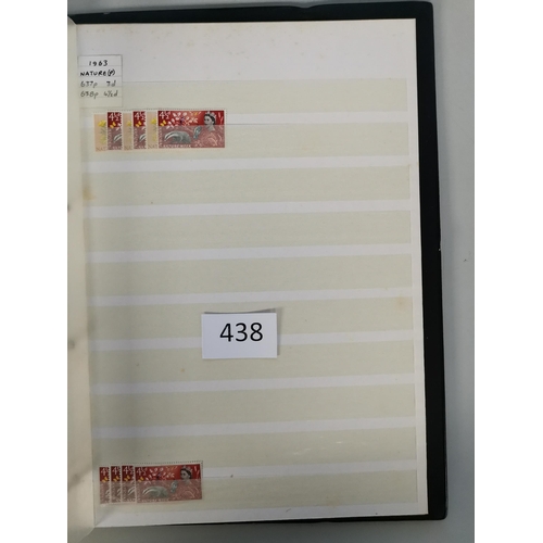 438 - GB MISC.  1924-63 UM stock of commems on stocksheets in binder incl. 1924-5 Wembleys  1929 PUC to 2½... 