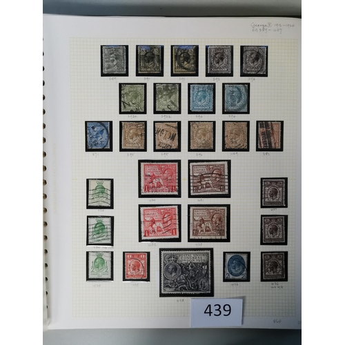 439 - GB MISC.  1840-1951 mint/used collection in binder  QV used noting 1840 1d black (2)  SP range incl.... 