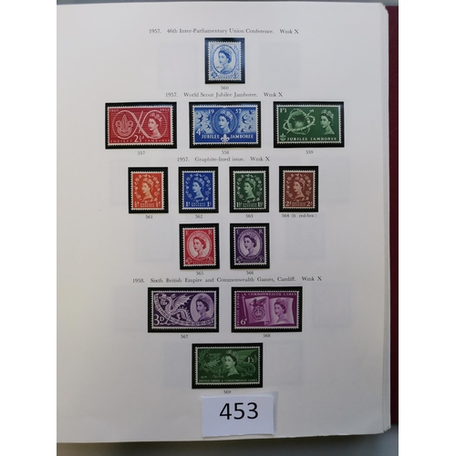 453 - GB MISC.  KGVI-QE M or UM collection in printed album  with KGVI basic issues complete incl. all hig... 