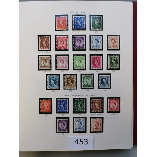 453 - GB MISC.  KGVI-QE M or UM collection in printed album  with KGVI basic issues complete incl. all hig... 