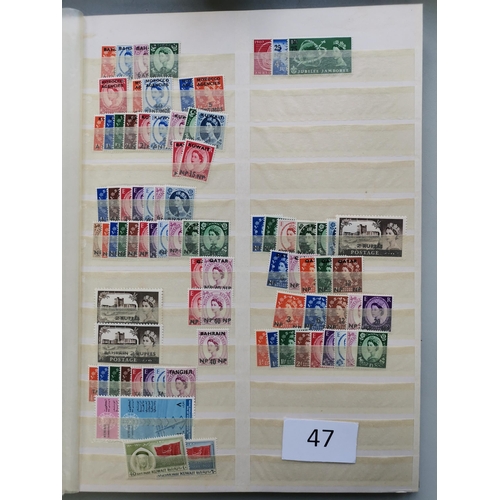 47 - MIXED WORLD.  Collection of c.1950's  1960's UM BC in 2 stockbooks  mainly fine  incl. part defin se... 