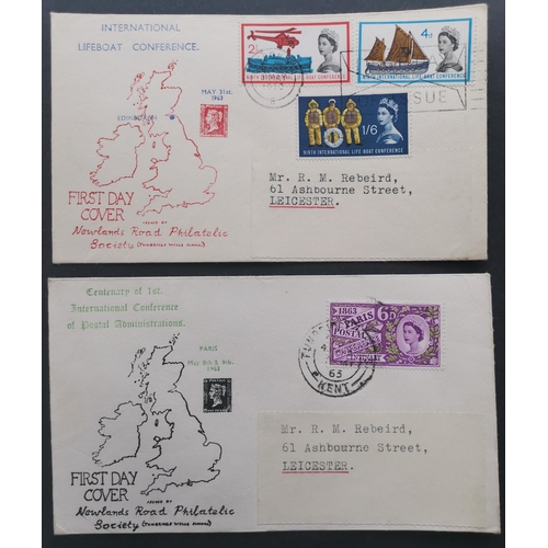 580 - QE II.  1963 printed FDC's produced by Newlands Road Philatelic Society (Tunbridge Wells Juniors) fo... 