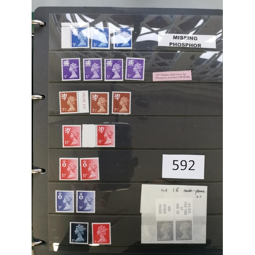 592 - ***VIDEO AVAILABLE*** DECIMAL MACHINS.  VARIETIES. UM collection on stocksheets in binder  incl. 43p... 