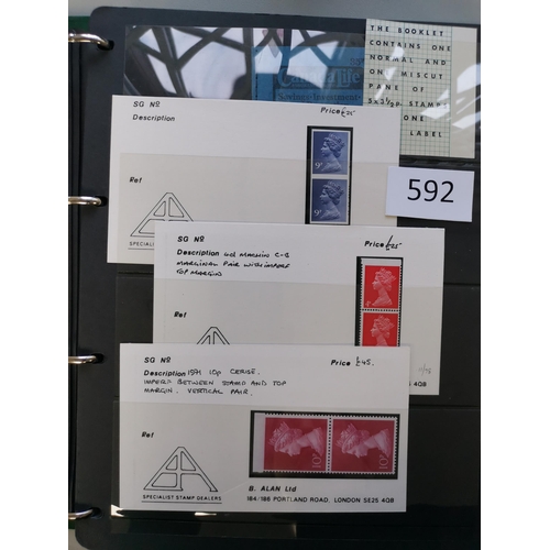 592 - ***VIDEO AVAILABLE*** DECIMAL MACHINS.  VARIETIES. UM collection on stocksheets in binder  incl. 43p... 