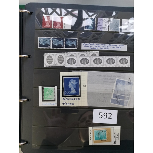 592 - ***VIDEO AVAILABLE*** DECIMAL MACHINS.  VARIETIES. UM collection on stocksheets in binder  incl. 43p... 