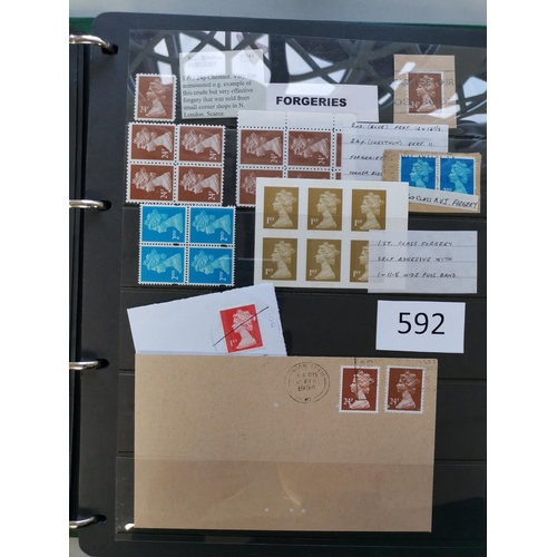 592 - ***VIDEO AVAILABLE*** DECIMAL MACHINS.  VARIETIES. UM collection on stocksheets in binder  incl. 43p... 