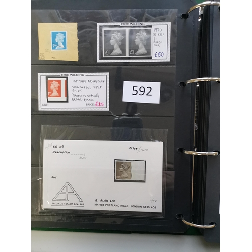 592 - ***VIDEO AVAILABLE*** DECIMAL MACHINS.  VARIETIES. UM collection on stocksheets in binder  incl. 43p... 