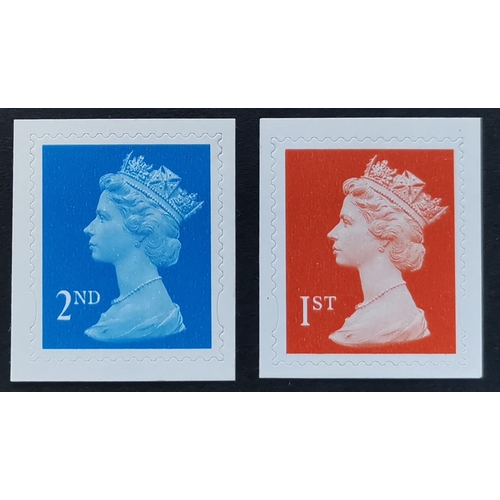 598 - DECIMAL MACHINS.  1998 'dagger perf' 1st and 2nd UM. SG2029/40b. Cat. £600. (2)