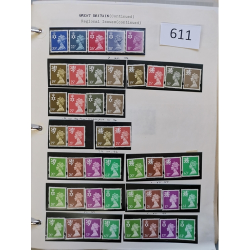 611 - DECIMAL COLLECTIONS.  Collections in 2 volumes and envelope  with value in UM decimal to 2007 with h... 