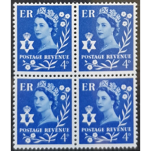 642 - REGIONALS.  NORTHERN IRELAND. 1968 4d pva gum UM block of 4. SGN17v. (4)