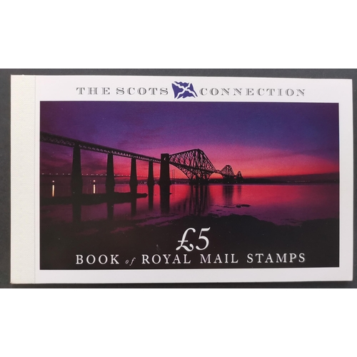 650 - BOOKLETS.  1989 Scots £5 booklet  the multi-value pane imperf. Scarce. SGS55la. Cat. £2 600+. (1 bkl... 