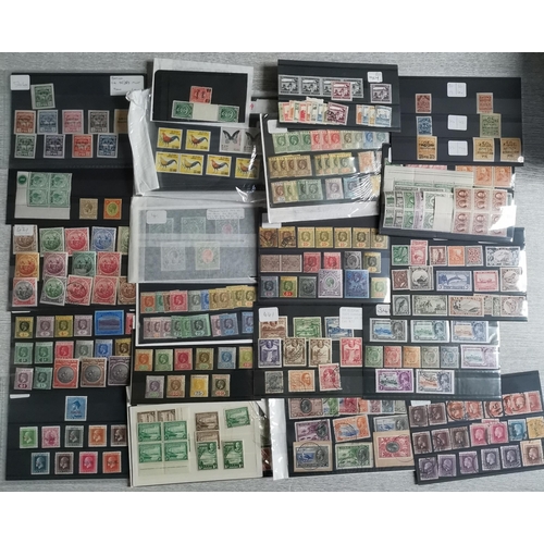 8 - MIXED WORLD.  5 small boxes full with cards  packets of BC KGV-early QE M/U  KGV including vals to 5... 