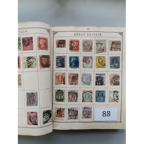 88 - MIXED WORLD.  Collection of early issues  very mixed condition  in old Lincoln album  also a further... 