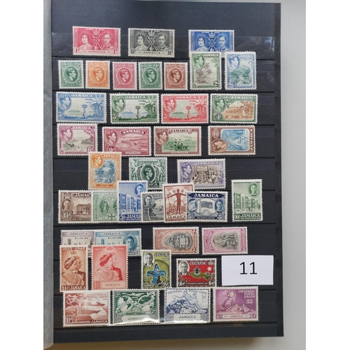 11 - MIXED WORLD. BC BWI KGVI M collection of basic sets  RSW's in stockbook incl. Bahamas  Bermuda  Caym... 