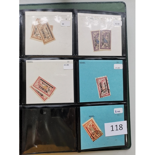 118 - GERMANY. MEMEL. A stock of M or UM on stocksheets in large binder  1920-22 incl. duplication with so... 