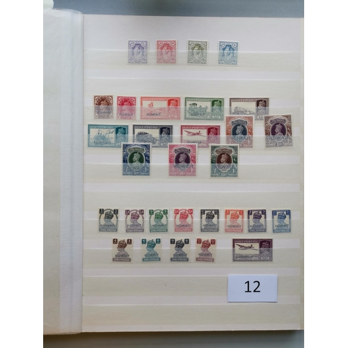 12 - MIXED WORLD. BC Middle East KGVI M range of sets  RSW's in stockbook with Aden & States (no 1937 Dho... 