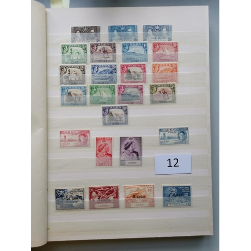 12 - MIXED WORLD. BC Middle East KGVI M range of sets  RSW's in stockbook with Aden & States (no 1937 Dho... 