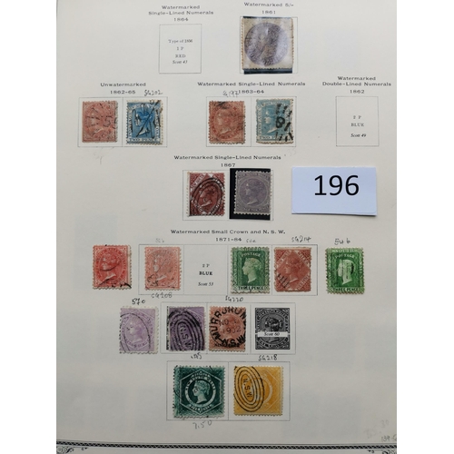 196 - AUSTRALIA. AUSTRALIAN STATES. A M and U collection on printed leaves  all States represented  incl. ... 