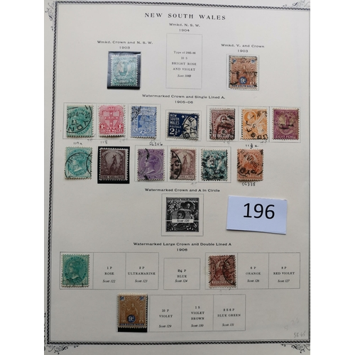 196 - AUSTRALIA. AUSTRALIAN STATES. A M and U collection on printed leaves  all States represented  incl. ... 