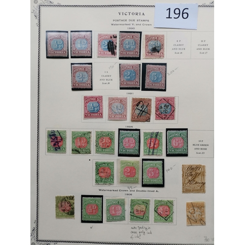 196 - AUSTRALIA. AUSTRALIAN STATES. A M and U collection on printed leaves  all States represented  incl. ... 