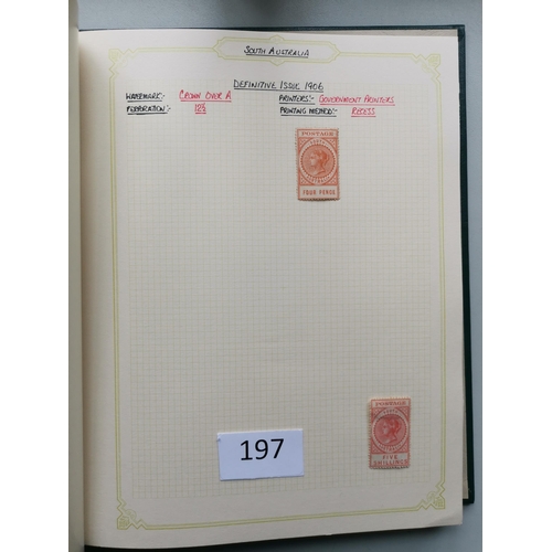 197 - AUSTRALIA. STATES. Mainly used collection in 3 volumes with good ranges of NSW  Queensland  South Au... 