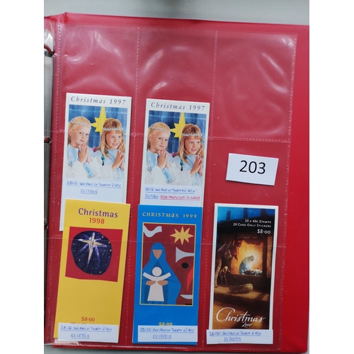 203 - AUSTRALIA. BOOKLETS. A collection of 1953-2000 issues  incl. some duplicates  some early ones with w... 