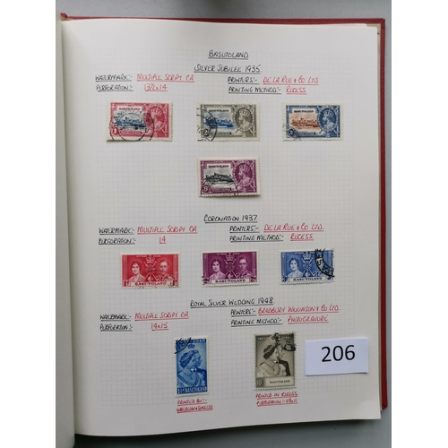 206 - BASUTOLAND. 1933-1989 M range in 2 volumes incl. 1933 to 5/-  1948 RSW  1938 set  QE  3rd volume wit... 