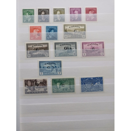 230 - CANADA. KGVI M range in small stockbook noting 1937 set  Airs and coils  1942-8 set and coils  Speci... 