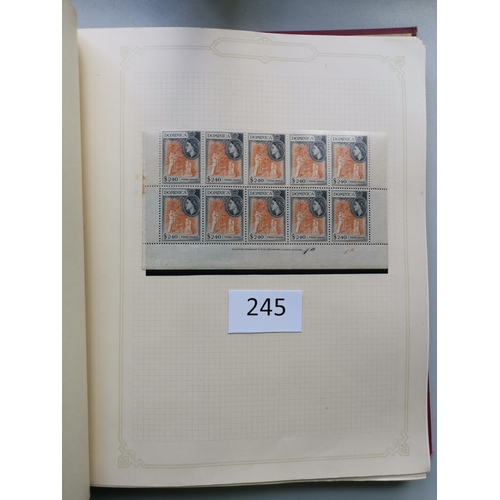 245 - DOMINICA. 1953-1970 collection  most issues both M (mainly unmounted) and FU  incl. defin sets  1966... 