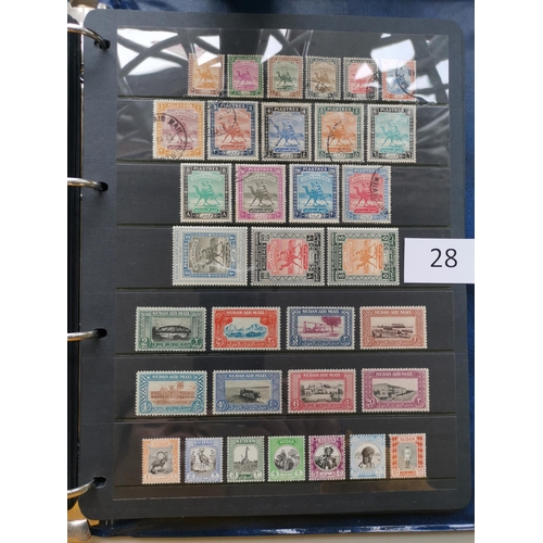 28 - MIXED WORLD. BC M and U collection in binder  interest in Aden and States  Sudan and Zanzibar. (100'... 