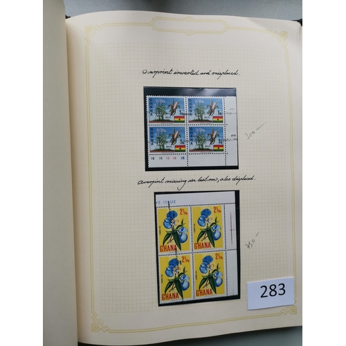 283 - ***VIDEO AVAILABLE*** GOLD COAST. GHANA. Various to 1970 in album incl. Postage Dues  covers  1969 N... 