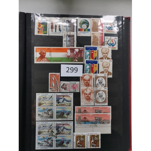 299 - INDIA. A collection of mainly early 1980's to late 1990's in stockbook  many issues both UM and FU. ... 