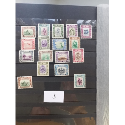 3 - ***VIDEO AVAILABLE*** MIXED WORLD. BC Asia KGVI M range of sets  RSW's in stockbook with Malayan Sta... 