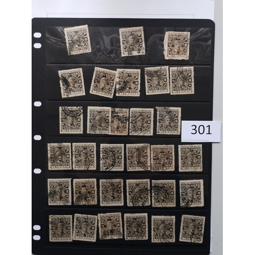 301 - INDIA. COCHIN. Duplicated used ranges on leaves and stocksheets  probably common values but unchecke... 