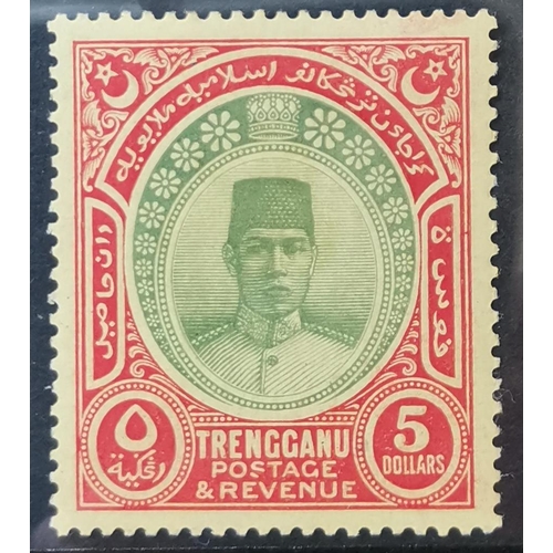 326 - MALAYSIA. TRENGGANU. 1921 MCA $5 M. SG25. Cat. £180. (1)