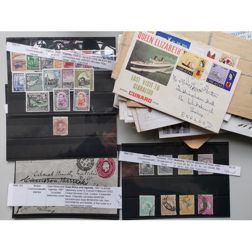 37 - MIXED WORLD. Various in large envelope  with a range of covers incl. some GB QV  and a few stamps in... 