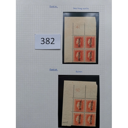 382 - NEW ZEALAND. KGV PLATE BLOCKS. A fine collection of corner plate blocks of 4 with 1915-30 2d violet ... 