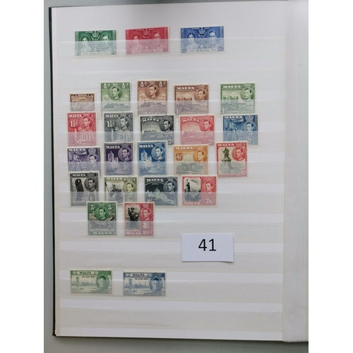 41 - MIXED WORLD. BC Europe KGVI M range in stockbook with Cyprus 1938-51 set  RSW  Gibraltar 1938-51 set... 