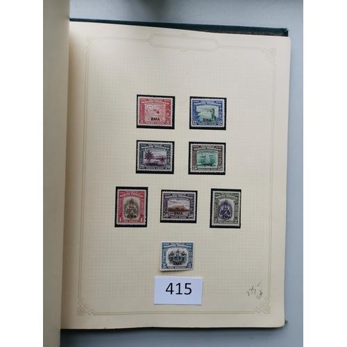 415 - ***VIDEO AVAILABLE*** NORTH BORNEO. A collection of 1901-1945 issues in album  with 1901-5 BRITISH P... 