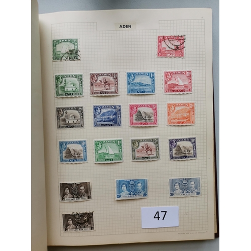 47 - MIXED WORLD. BC collection in album  much KGVI period incl. Aden to 10r  Gilbert and Ellice Is to 5/... 