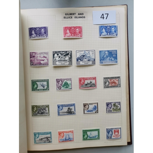 47 - MIXED WORLD. BC collection in album  much KGVI period incl. Aden to 10r  Gilbert and Ellice Is to 5/... 