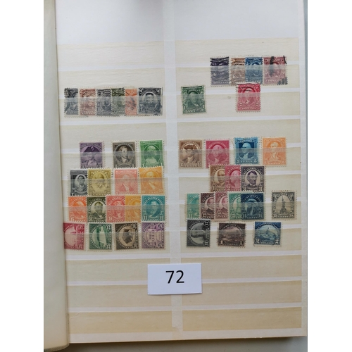 72 - FOREIGN COUNTRIES. Collection in 2 stockbooks  main value in USA and Switzerland mint  early to midd... 