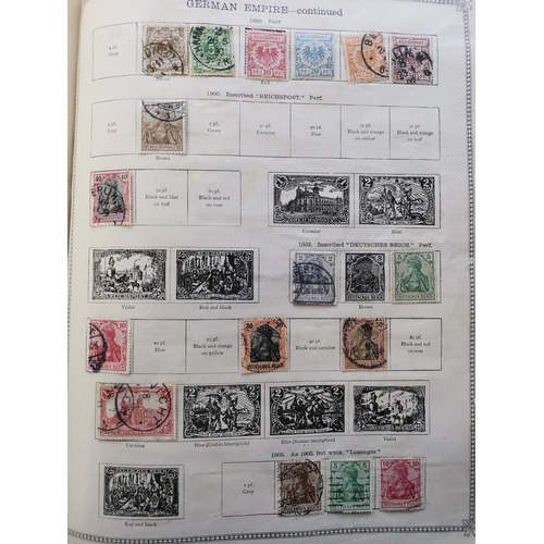 9 - MIXED WORLD. M and U collection in Ideal album  value in Foreign incl. China 1885-88 1ca  3ca and 5c... 