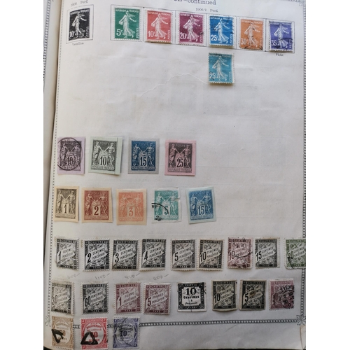 9 - MIXED WORLD. M and U collection in Ideal album  value in Foreign incl. China 1885-88 1ca  3ca and 5c... 