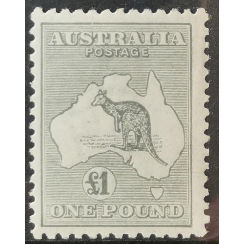 199 - AUSTRALIA. 1923-4 £1 grey M. Fine and fresh. SG75. Cat. £650. (1)