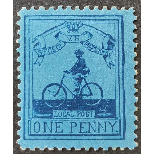 238 - CAPE OF GOOD HOPE.MAFEKING. 1900 Goodyear 1d deep blue/blue  M some perf tone spots on reverse but v... 