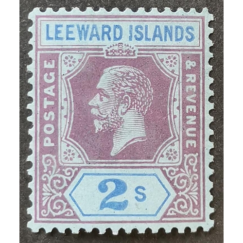 306 - LEEWARD IS. 1921-32 2/- with inv. wmk fine M. SG74aw. Cat. £400. (1)